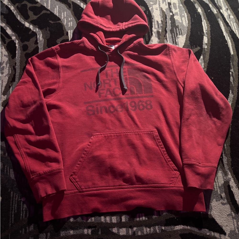 The North Face Men's Dark Red Pullover Hoodie